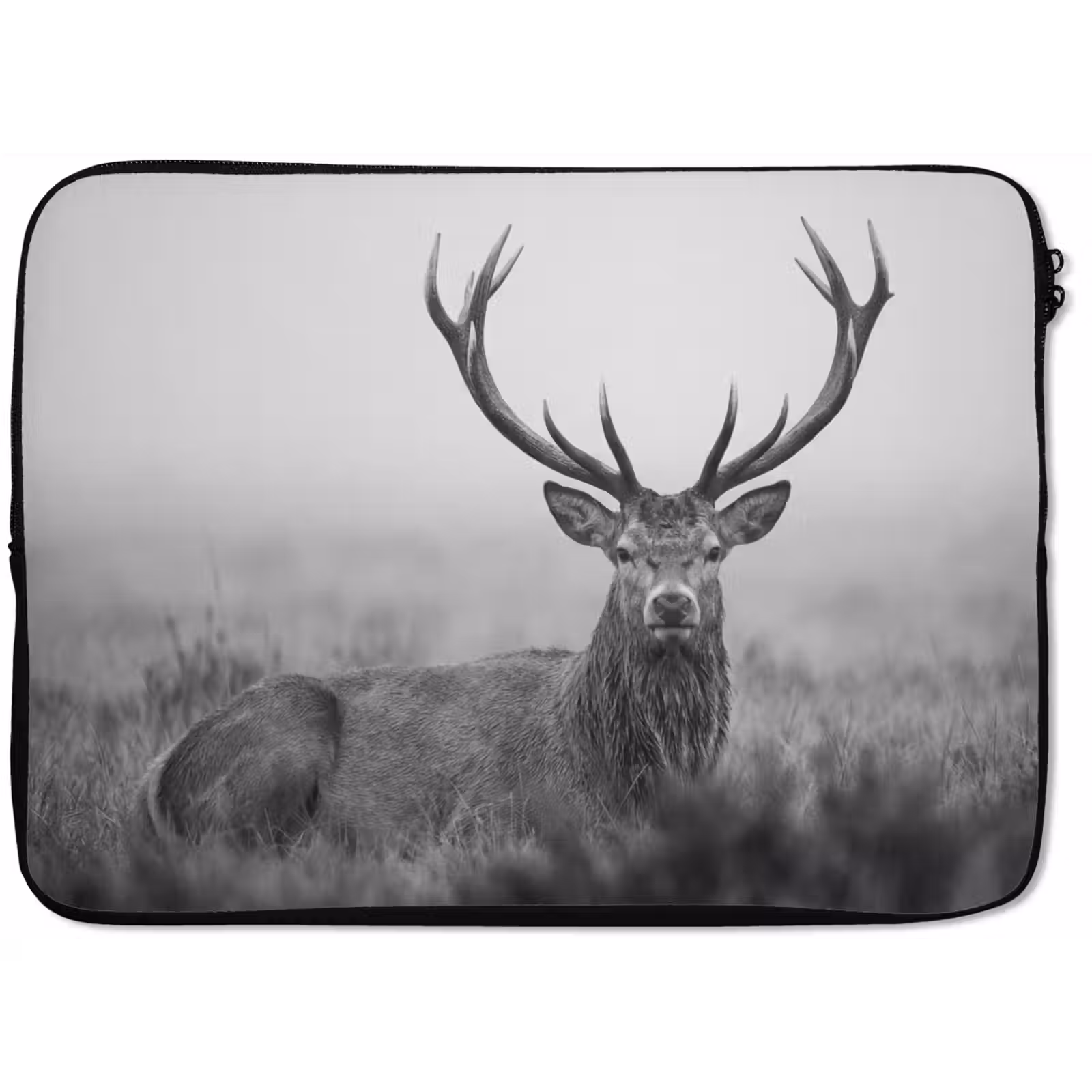 Laptophoes - Hert - Mistig - Zwart - Wit — 1