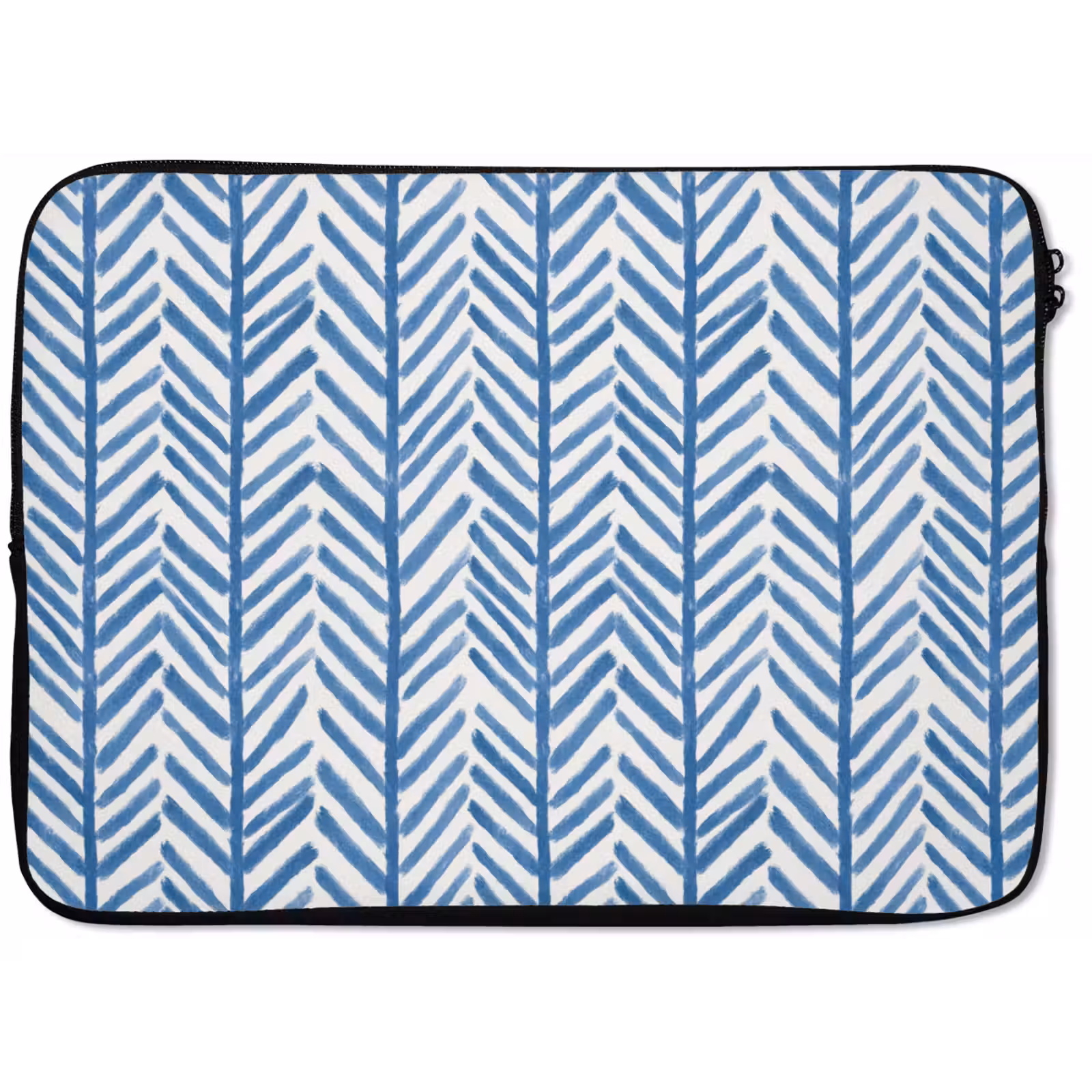 Laptophoes - Patroon - Streep - Blauw — 1