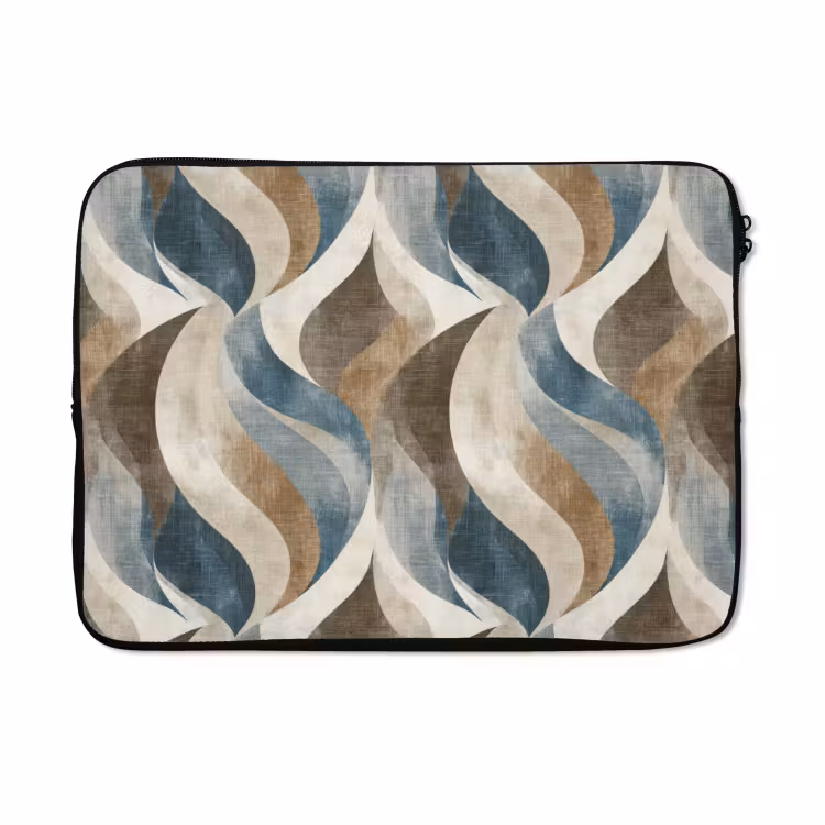 Laptophoes - Abstract - Golven - Kleurrijk — 5