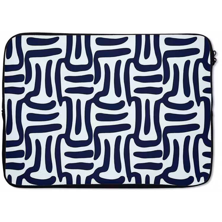 Laptophoes - Abstract - Modern - Blauw — 1