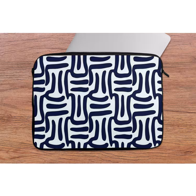 Laptophoes - Abstract - Modern - Blauw — 2