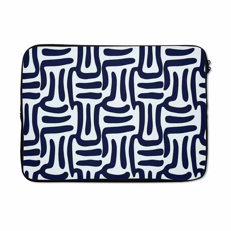 Laptophoes - Abstract - Modern - Blauw — 5