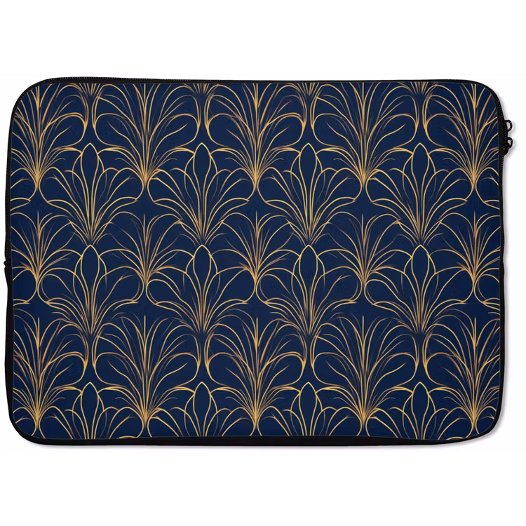 Laptophoes - Deco - Waaier - Blauw — 1