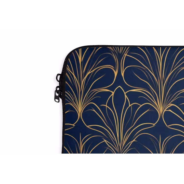 Laptophoes - Deco - Waaier - Blauw — 6