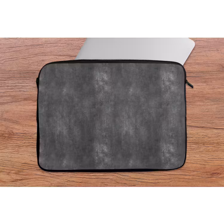 Laptophoes - Donkergrijs - Ruw - Beton — 2