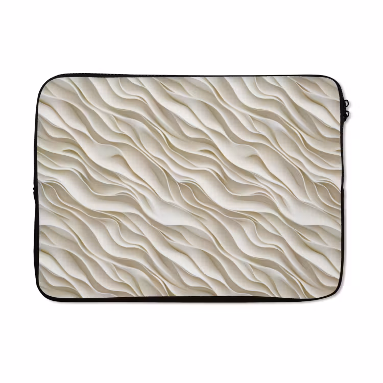 Laptophoes - Golven - Wit - Minimalistisch — 5