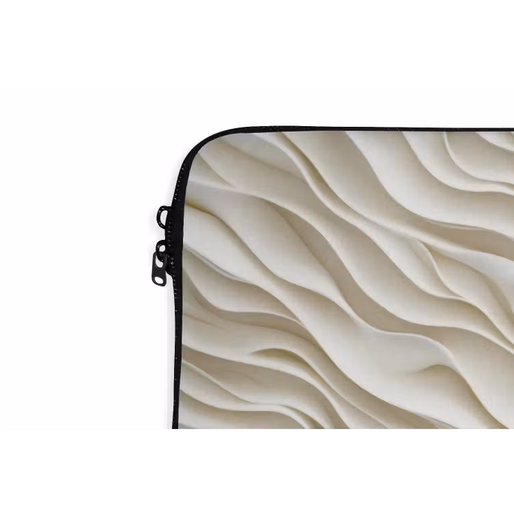 Laptophoes - Golven - Wit - Minimalistisch — 6