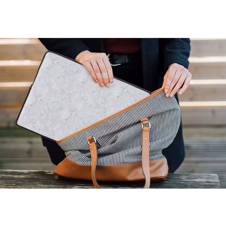 Laptophoes - Grijs - Terrazzo-effect - Beton — 4