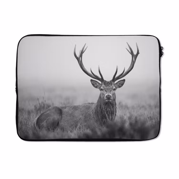 Laptophoes - Hert - Mistig - Zwart - Wit — 5
