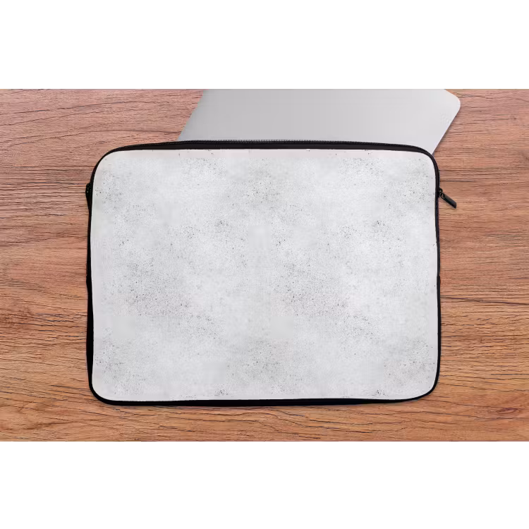 Laptophoes - Lichtgrijs - Betonstructuur - Subtiel — 2