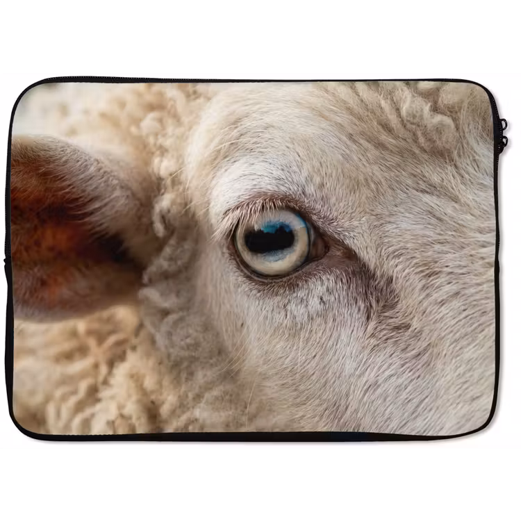 Laptophoes - Schaap - Oog - Wit — 1