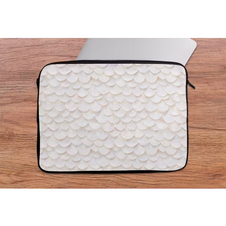 Laptophoes - Schubben - Wit - Elegant — 2