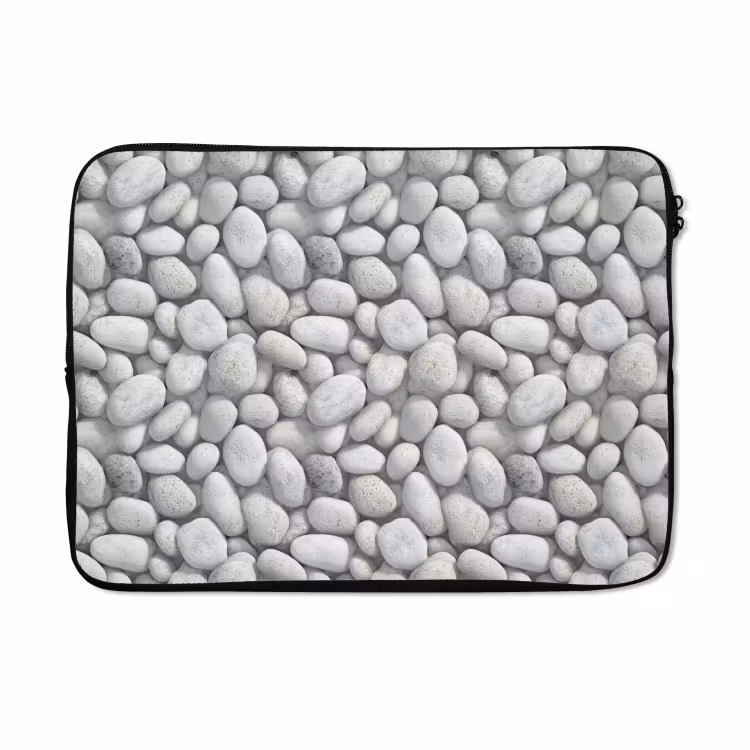 Laptophoes - Steentjes - Grijs - Ovaal — 5