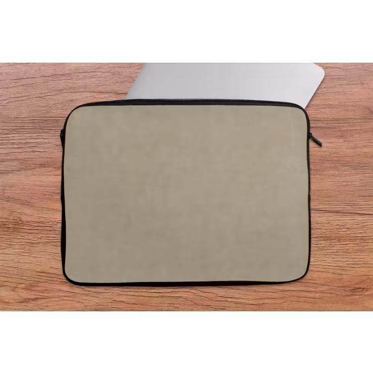 Laptophoes - Taupekleur - Gewolkt textuur - Natuurlijk — 2