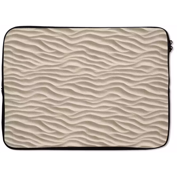Laptophoes - Zand - Golven - Beige — 1