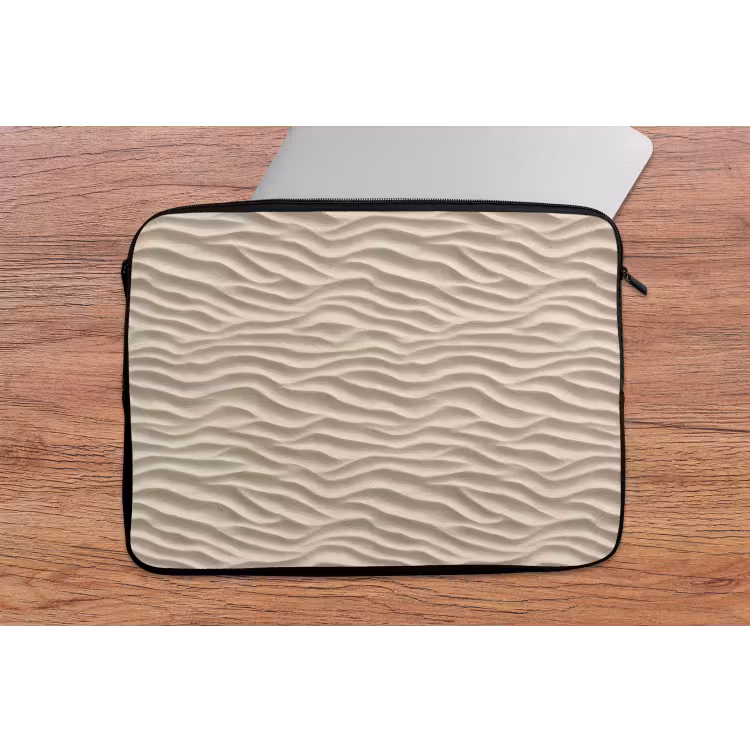 Laptophoes - Zand - Golven - Beige — 2