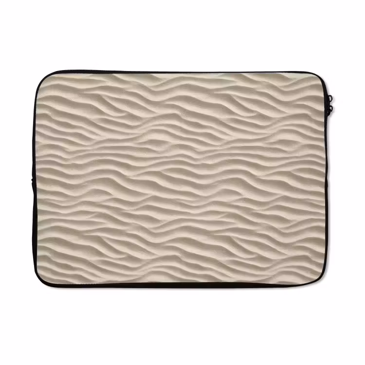Laptophoes - Zand - Golven - Beige — 5
