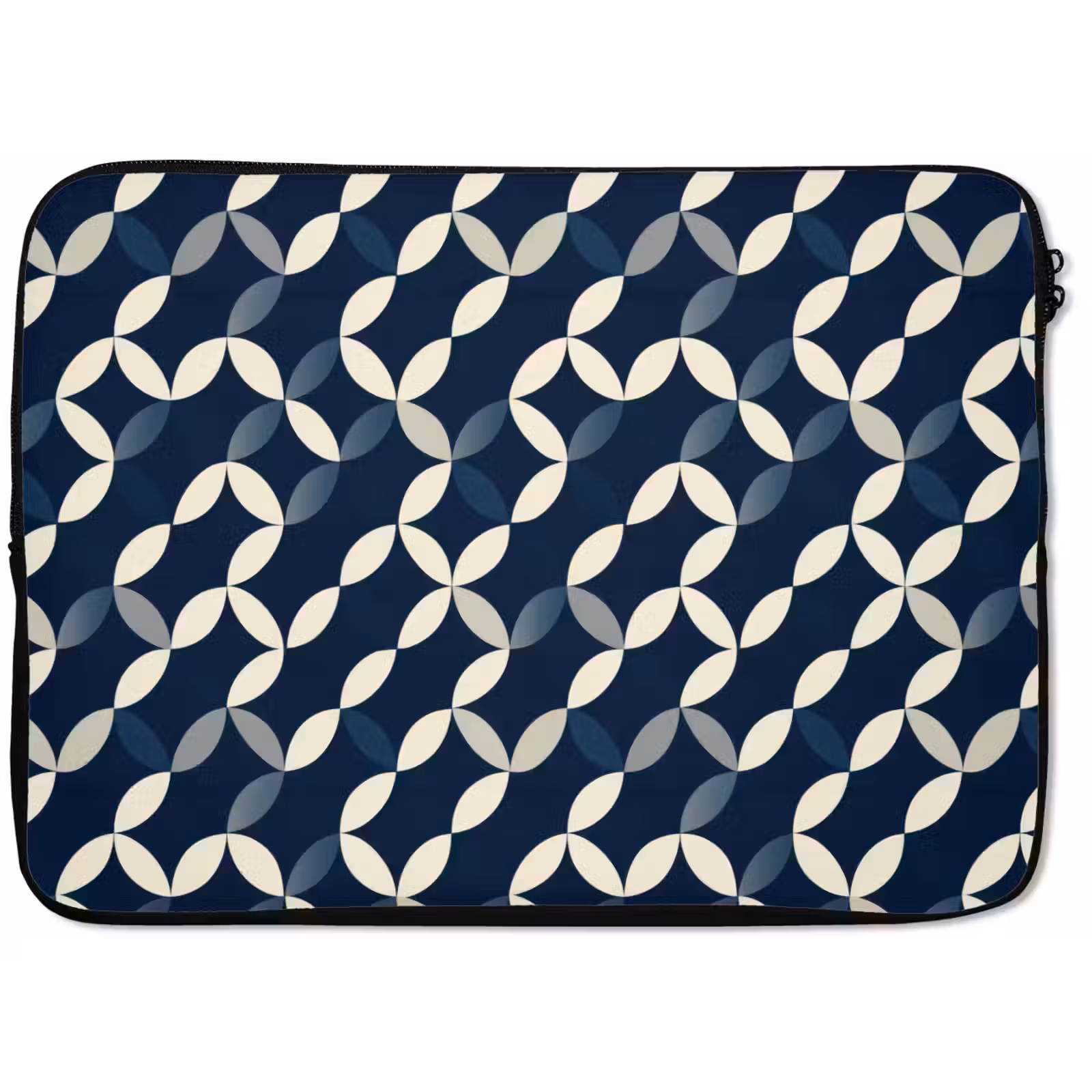 Laptophoes - Abstract - Patroon - Blauw — 1
