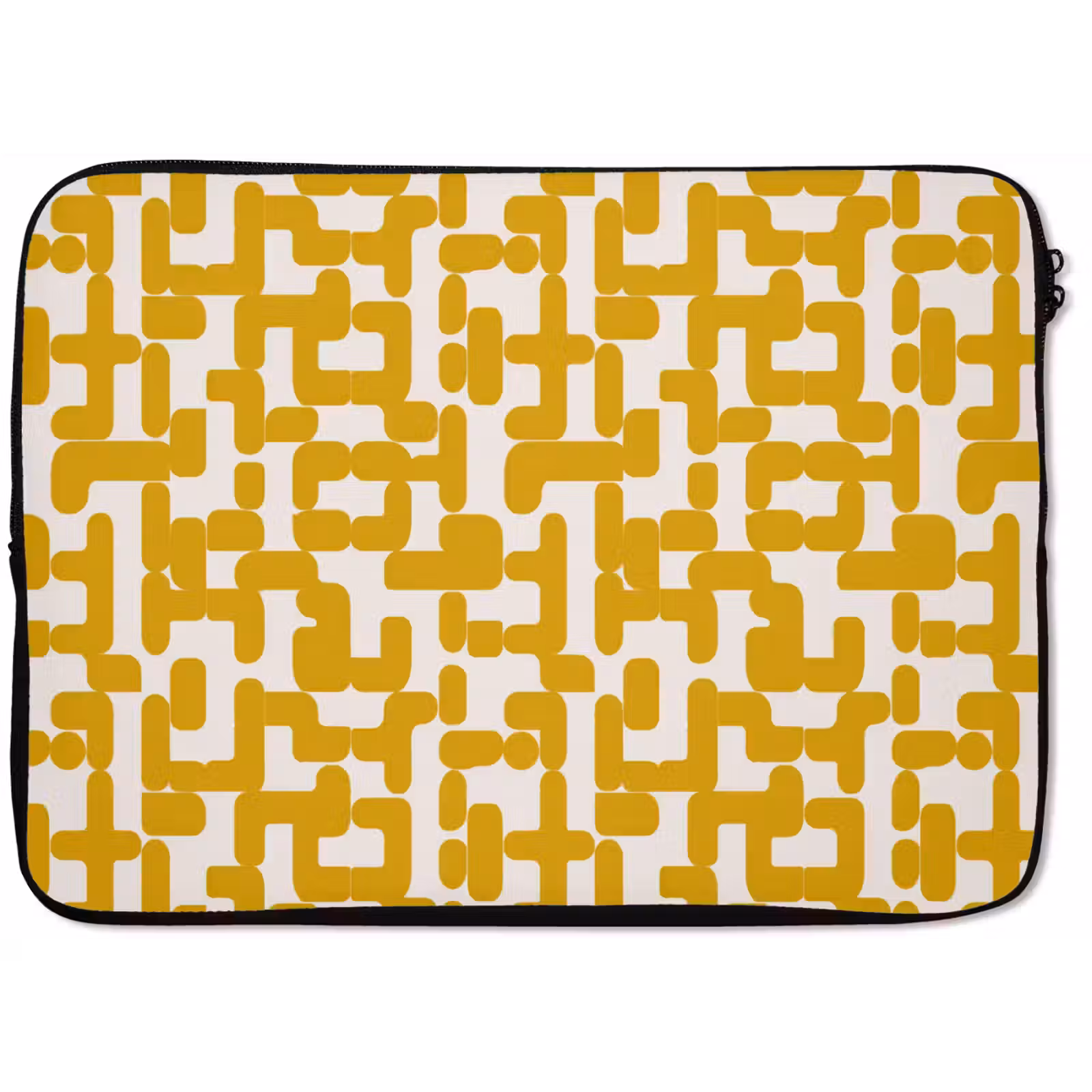 Laptophoes - Geel - Beige - Patroon — 1