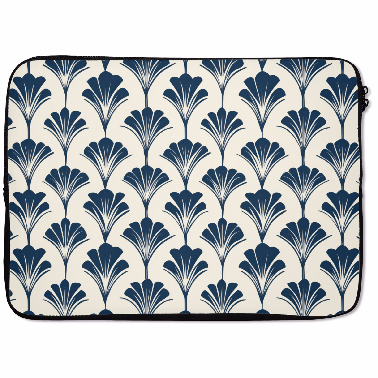Laptophoes - Klassiek - Motief - Blauw — 1