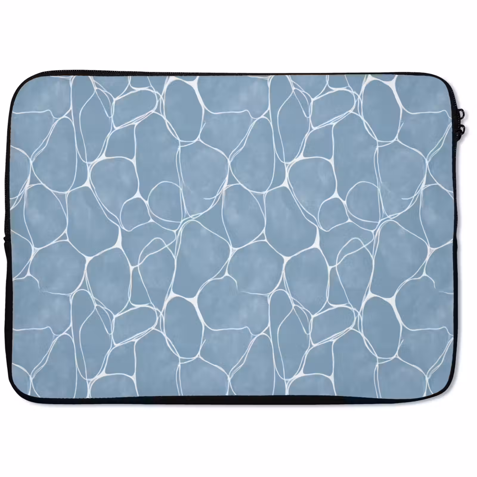 Laptophoes - Organisch - Patroon - Blauw — 1