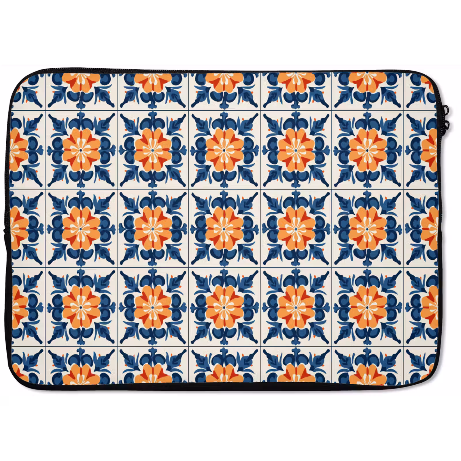 Laptophoes - Traditioneel - Tegel - Oranje — 1
