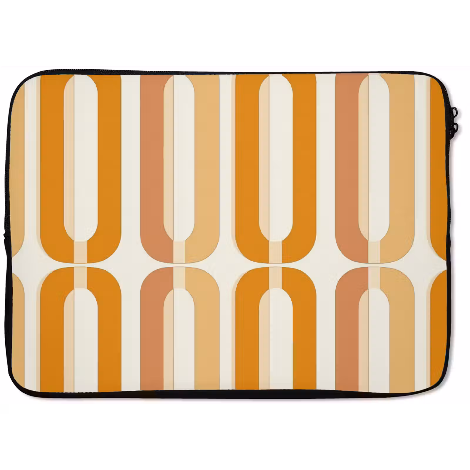 Laptophoes - U-vorm - Retro - Oranje — 1