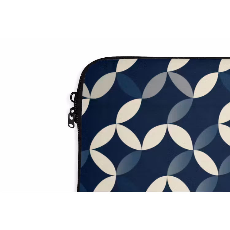 Laptophoes - Abstract - Patroon - Blauw — 6