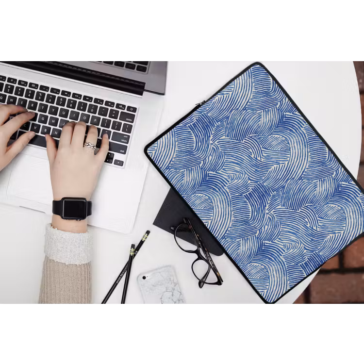 Laptophoes - Modern - Abstract - Blauw — 3