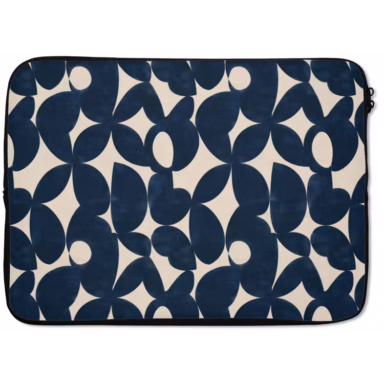 Laptophoes - Modern - Geometrisch - Blauw — 1