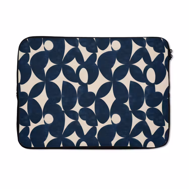Laptophoes - Modern - Geometrisch - Blauw — 5