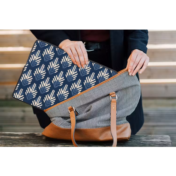 Laptophoes - Modern - Patroon - Blauw — 4