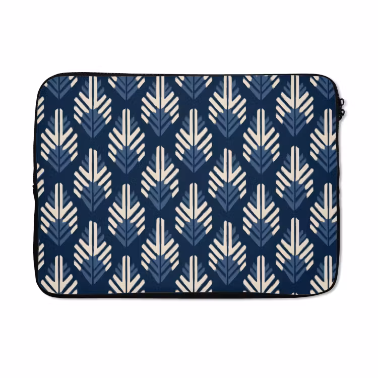 Laptophoes - Modern - Patroon - Blauw — 5