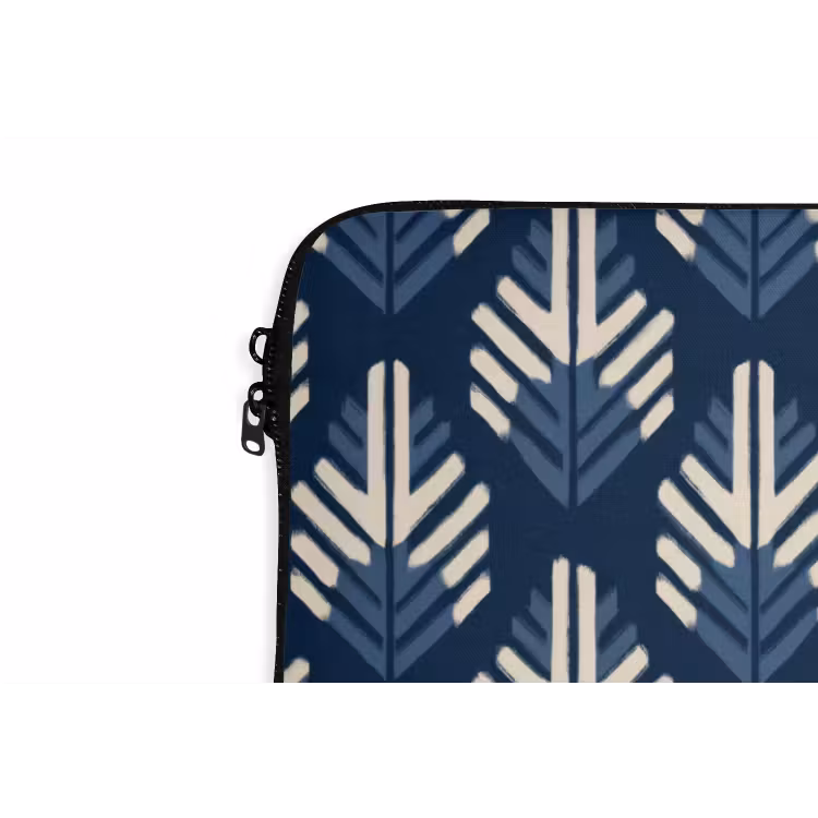 Laptophoes - Modern - Patroon - Blauw — 6