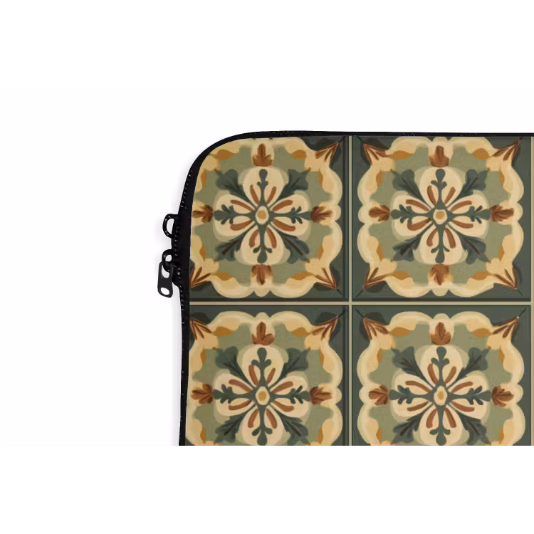 Laptophoes - Ornament - Patroon - Groen — 6