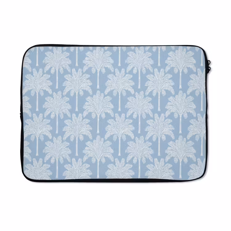 Laptophoes - Palmboom - Modern - Blauw — 5