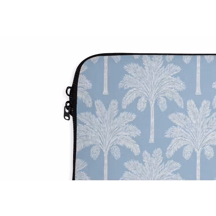 Laptophoes - Palmboom - Modern - Blauw — 6