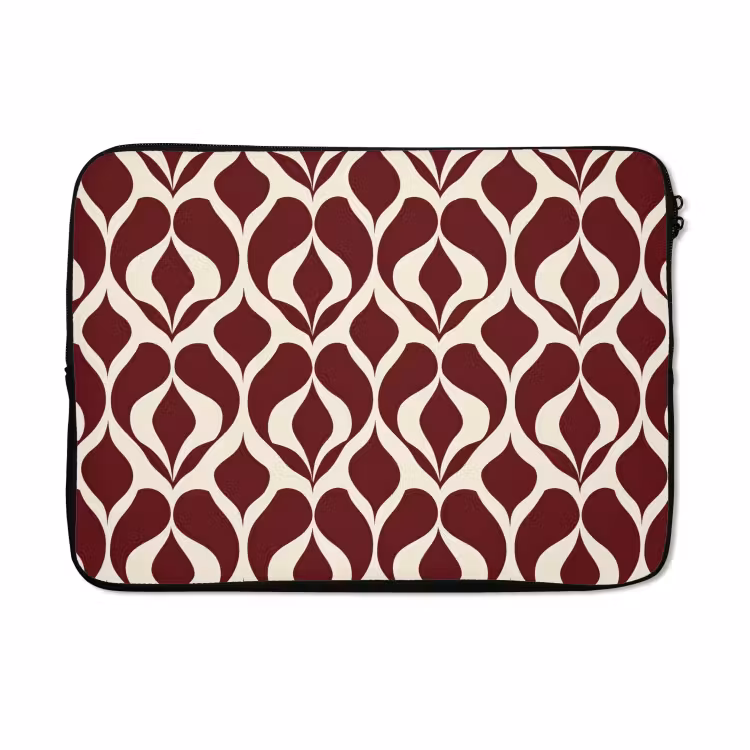 Laptophoes - Rood - Druppelpatroon - Grafisch — 5