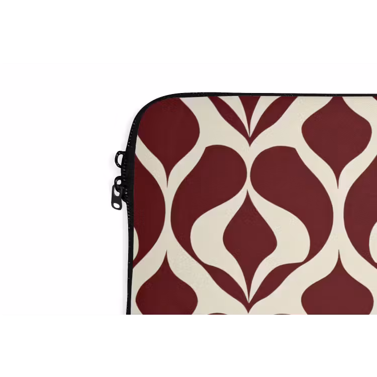 Laptophoes - Rood - Druppelpatroon - Grafisch — 6