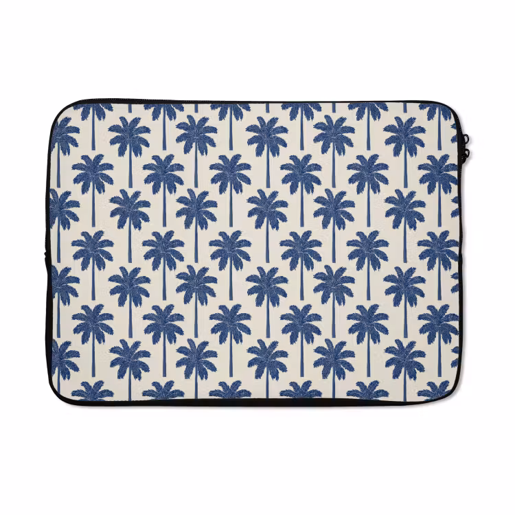 Laptophoes - Symmetrisch - Palm - Blauw — 5