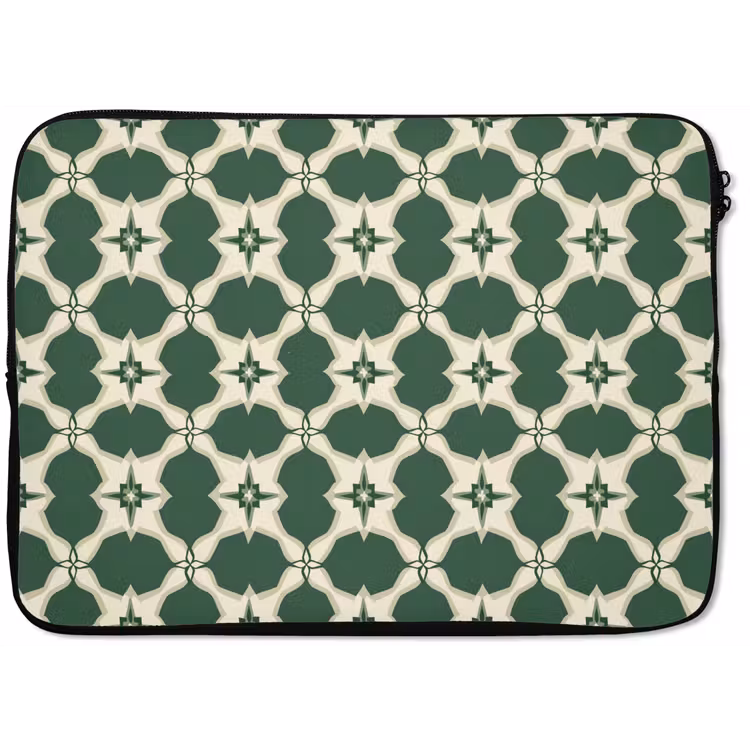 Laptophoes - Tegel - Klassiek - Groen — 1