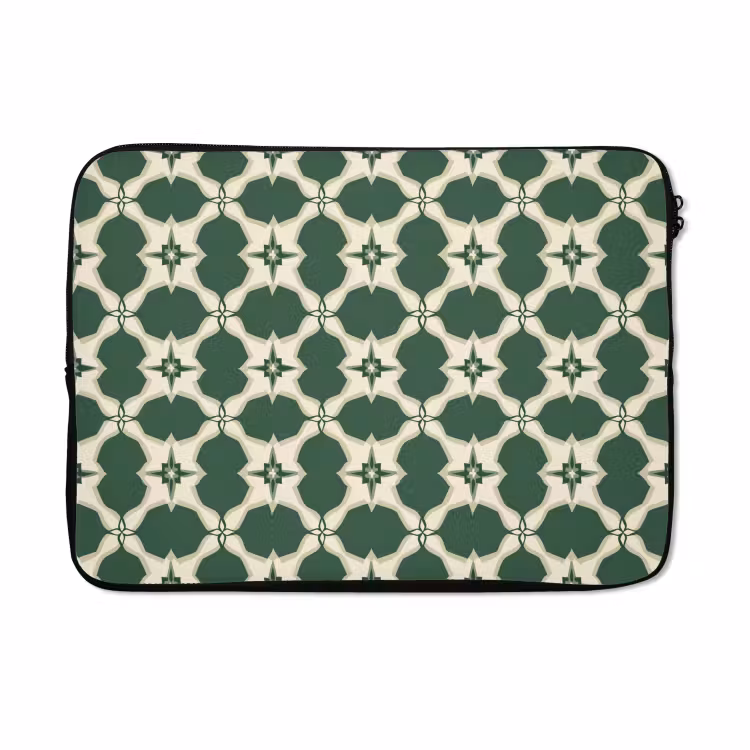 Laptophoes - Tegel - Klassiek - Groen — 5