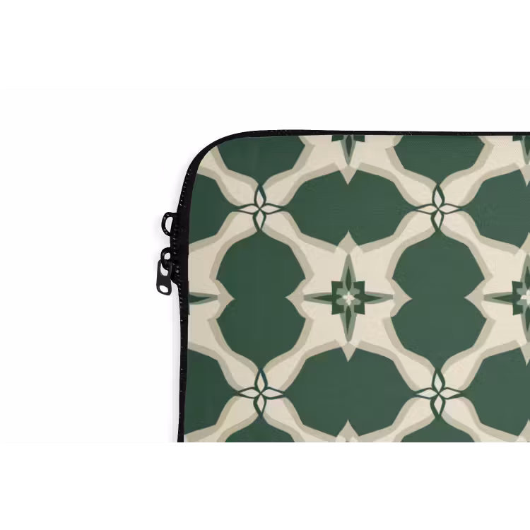 Laptophoes - Tegel - Klassiek - Groen — 6