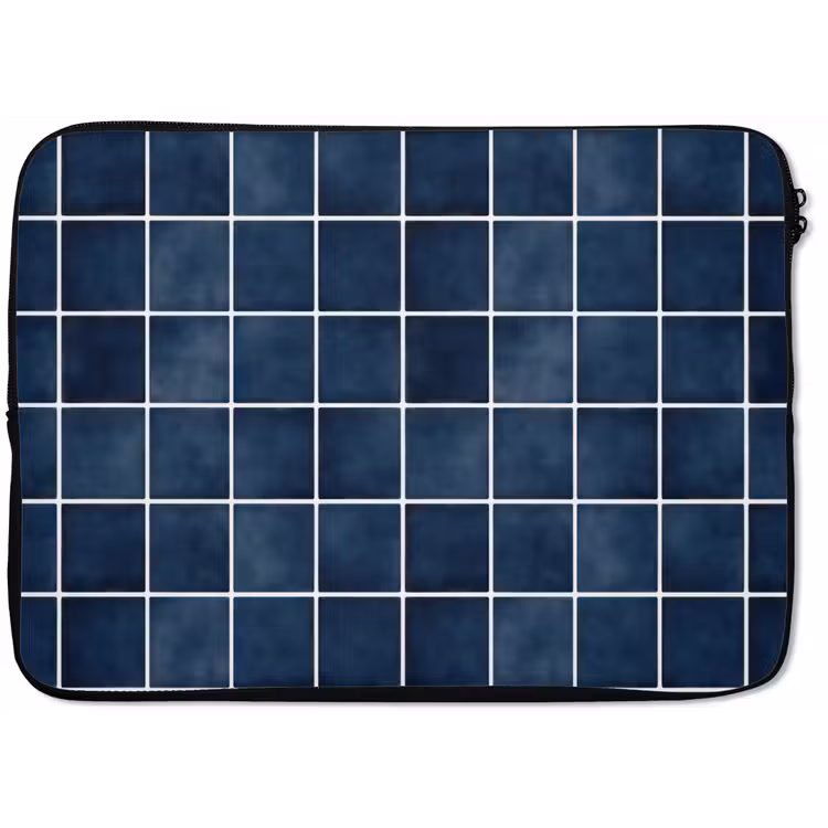 Laptophoes - Tegel - Modern - Blauw — 1