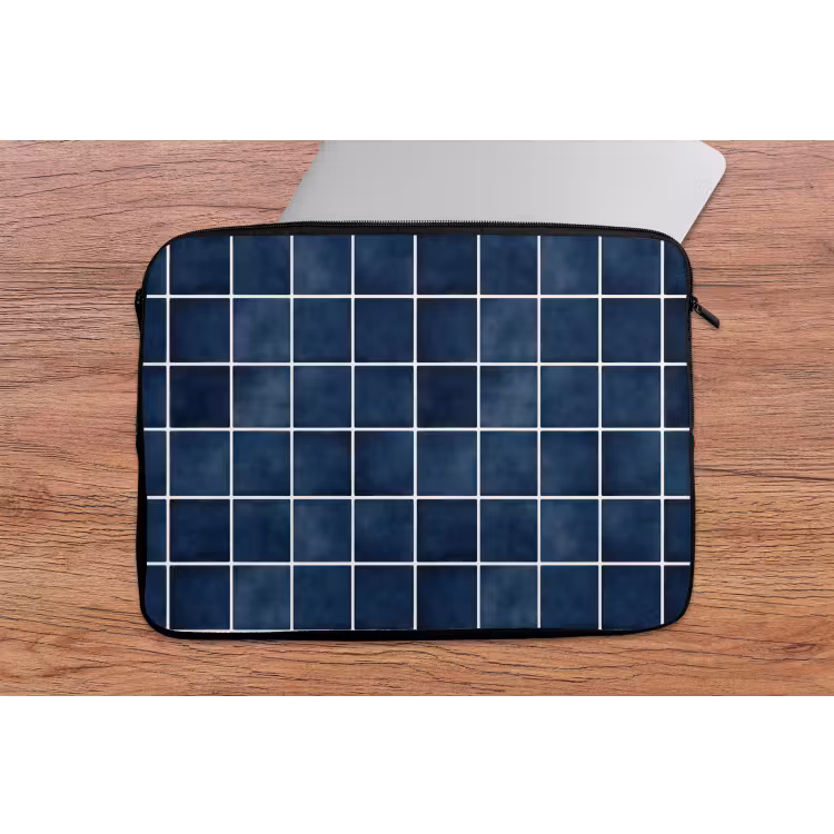 Laptophoes - Tegel - Modern - Blauw — 2