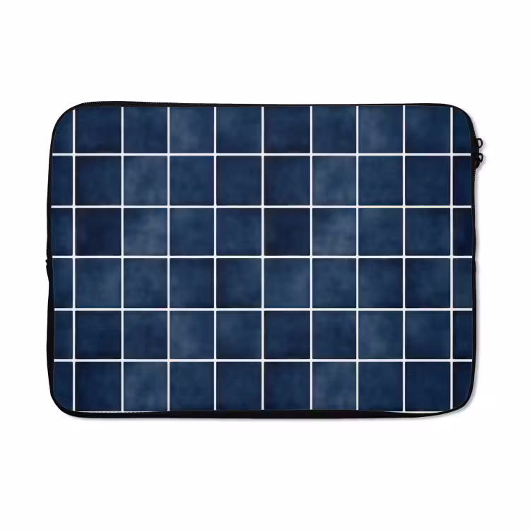 Laptophoes - Tegel - Modern - Blauw — 5