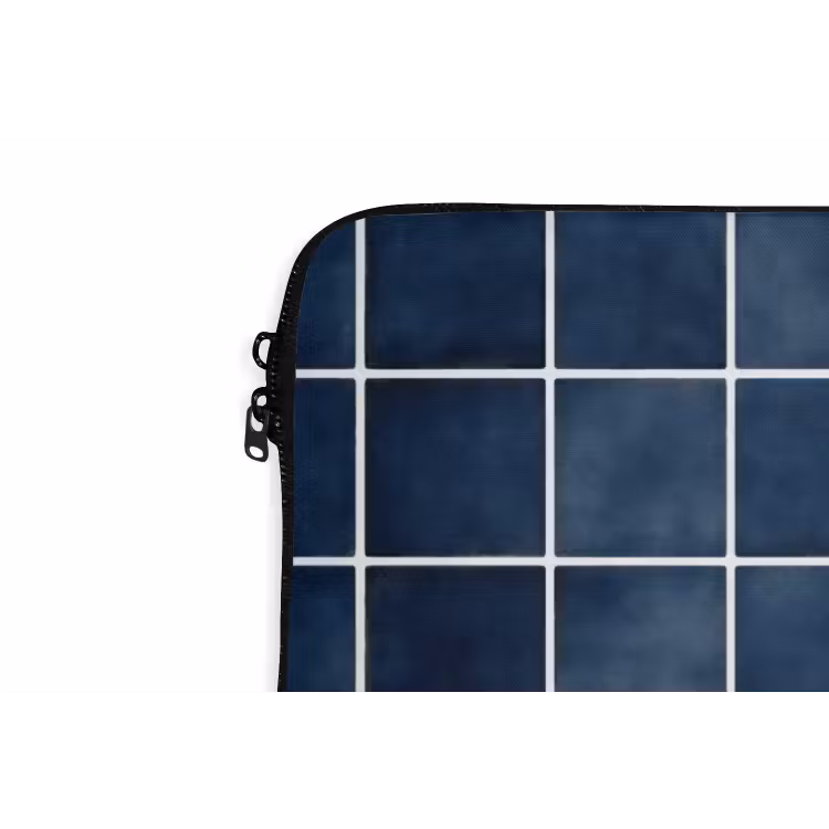 Laptophoes - Tegel - Modern - Blauw — 6