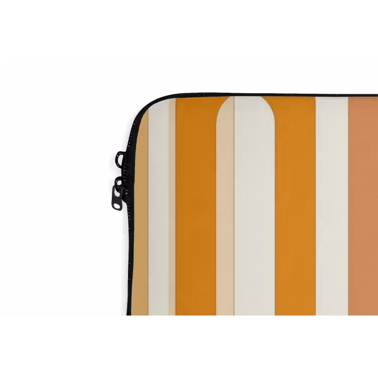 Laptophoes - U-vorm - Retro - Oranje — 6