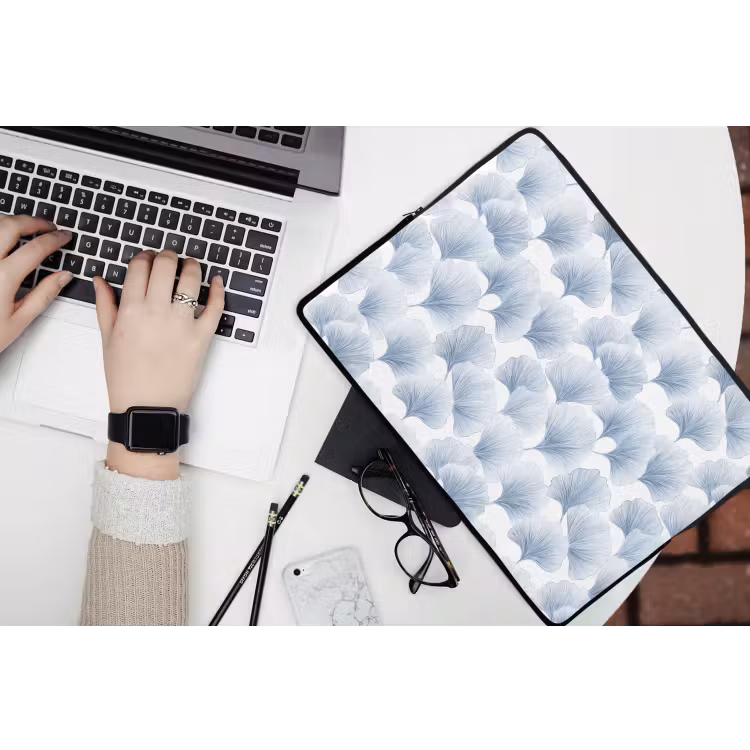 Laptophoes - Waaier - Modern - Blauw — 3