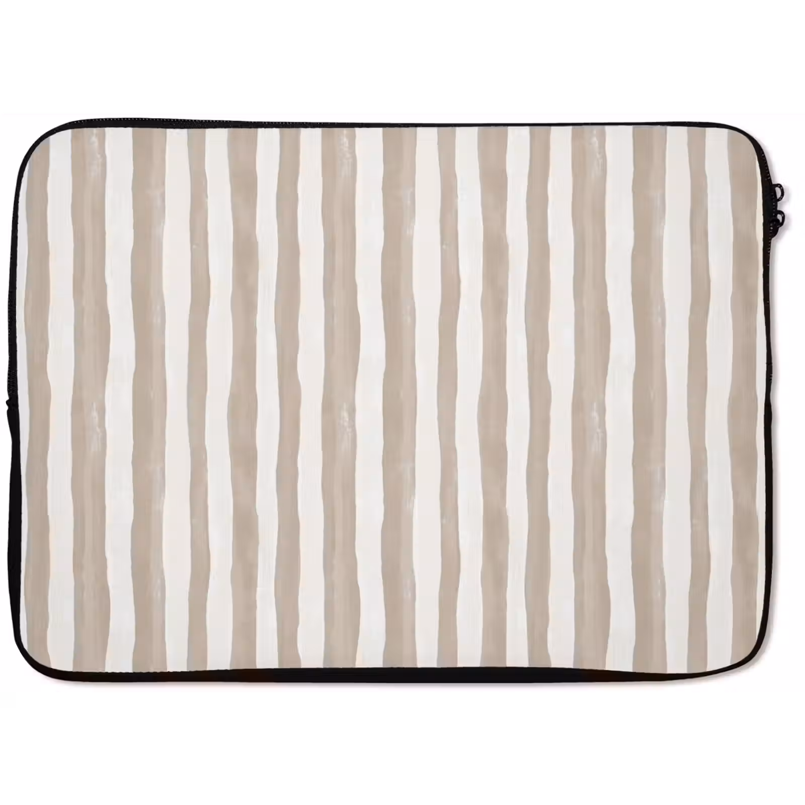 Laptophoes - Minimalistisch - Strepen - Beige — 1